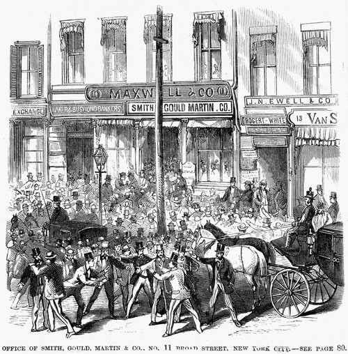 Black Friday, 1869. /Nthe Scene At Broad Street In New York City On 'Black Friday', The Gold Panic Of 24 September 1869. Contemporary American Wood Engraving. Poster Print by Granger Collection - Item # VARGRC0005623