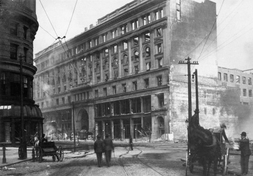 San Francisco Earthquake. /Nemporium Department Store On Market Street Following The Earthquake Of 18 April 1906. Poster Print by Granger Collection - Item # VARGRC0092564