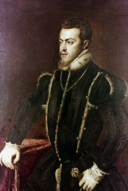 Philip Ii Of Spain (1527-1598). /Nking Of Spain, 1556-1598. Oil On Canvas, C1550, From The Studio Of Titian. Poster Print by Granger Collection - Item # VARGRC0024587