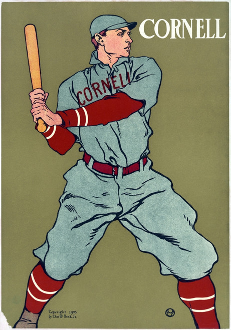 Baseball: Cornell, C1908. /Nposter For The Cornell University Baseball Team. Chromolithograph By Edward Penfield, C1908. Poster Print by Granger Collection - Item # VARGRC0268629