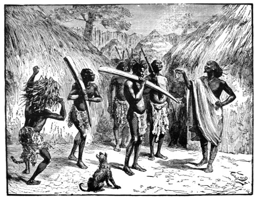 Africa: Ivory Trade. /Nafrican Villagers Buying And Selling Elephant Tusks. Engraving, Late 19Th Century. Poster Print by Granger Collection - Item # VARGRC0258993
