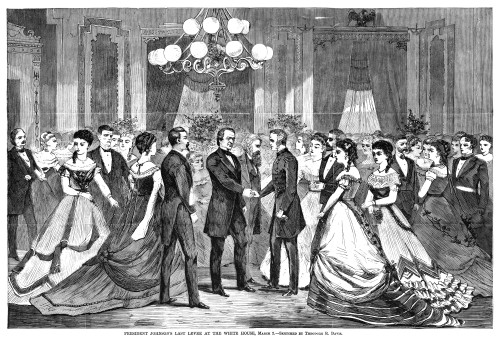 Andrew Johnson (1808-1875). /N17Th President Of The United States. Johnson'S Final White House Reception Before His Impeachment, 2 March 1868. Contemporary American Wood Engraving. Poster Print by Granger Collection - Item # VARGRC0267351 Andrew Johnson (1808-1875). /N17Th President Of The United States. Johnson'S Final White House Reception Before His Impeachment, 2 March 1868. Contemporary American Wood Engraving. Poster Print by Granger Collection - Item # VARGRC0267351