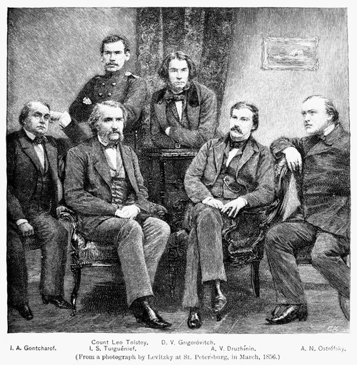 Leo Tolstoy (1828-1910). /Nrussian Novelist And Philosopher. Wood Engraving After The Photograph By Levitzky, 1856. Poster Print by Granger Collection - Item # VARGRC0031045