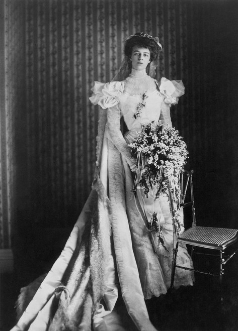 Anna Eleanor Roosevelt /N(1884-1962). Wife Of Franklin Delano Roosevelt. Photographed Wearing Her Heavy Satin Wedding Gown In 1905. Poster Print by Granger Collection - Item # VARGRC0012376