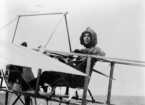 Harriet Quimby (1875-1912). /Namerican Aviator. Photographed In The Cockpit Of Her Bleriot Monoplane, 1911. Poster Print by Granger Collection - Item # VARGRC0117490