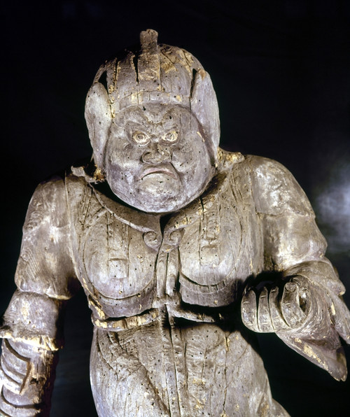 Japan: Buddhist Statue. /Nstatue Of The Heavenly King Komoku-Ten, One Of Four Guardians Of The Buddhist World, From Shojoji, Japan. Wood, Heian Period, Late 9Th Century. Poster Print by Granger Collection - Item # VARGRC0103037