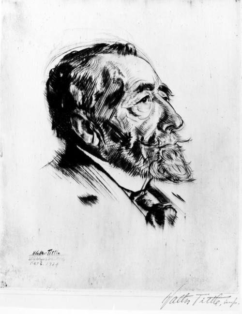 Joseph Conrad (1857-1924). /Npolish (Naturalized British) Novelist. Etching, 1924, By Walter Tittle. Poster Print by Granger Collection - Item # VARGRC0043230
