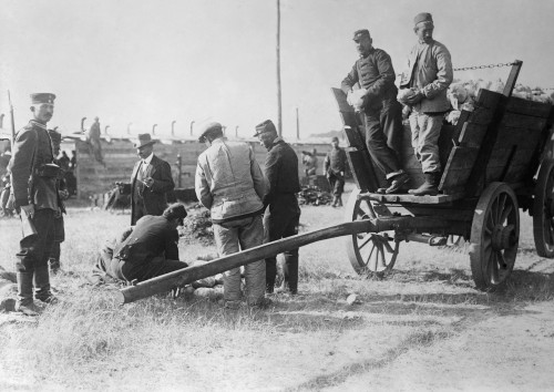 Wwi: Prisoners Of War, 1915. /Nfrench Prisoners Receiving Cabbages At The Prisoner Of War Camp In W�nsdorf, Zossen, Germany. Photograph, January 1915. Poster Print by Granger Collection - Item # VARGRC0353569 Wwi: Prisoners Of War, 1915. /Nfrench Prisoners Receiving Cabbages At The Prisoner Of War Camp In W�nsdorf, Zossen, Germany. Photograph, January 1915. Poster Print by Granger Collection - Item # VARGRC0353569