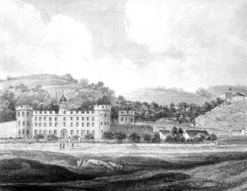Pennsylvania Prison, 1844. /Nthe State Penitentiary Near Pittsburgh, Pennsylvania. Aquatint Engraving, 1844, By Karl Bodmer. Poster Print by Granger Collection - Item # VARGRC0076844