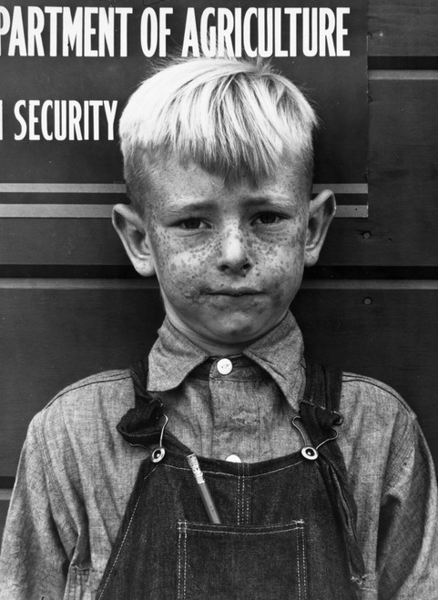 California: Boy, 1940. /Na Boy In A Migrant Camp In Visalia, California. Photograph By Arthur Rothstein, 1940. Poster Print by Granger Collection - Item # VARGRC0260469
