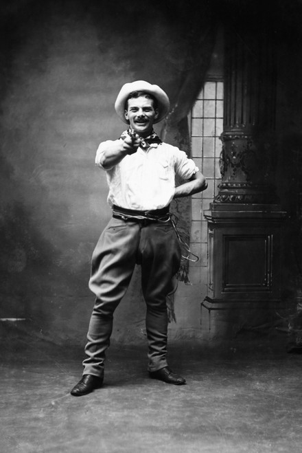 Cowboy, 1880. /Nan Unidentified American Cowboy, C1880. Poster Print by Granger Collection - Item # VARGRC0018301