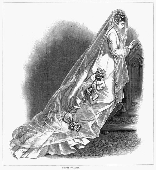 Bridal Gown, 1876. /Nwood Engraving From An American Women'S Magazine Of 1876. Poster Print by Granger Collection - Item # VARGRC0089383