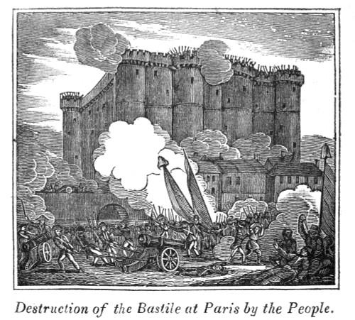French Revolution, 1789. /Nthe Storming Of The Bastille, 14 July 1789. Wood Engraving, 19Th Century. Poster Print by Granger Collection - Item # VARGRC0018483