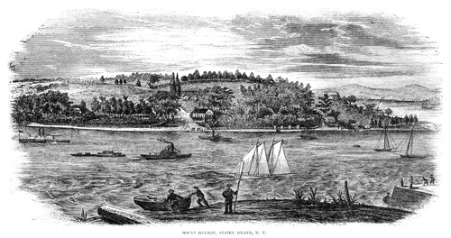 Staten Island, 1853. /Nview Of Mount Hermon On The Southern Shore Of Staten Island, New York. Wood Engraving, American, 1853. Poster Print by Granger Collection - Item # VARGRC0091756