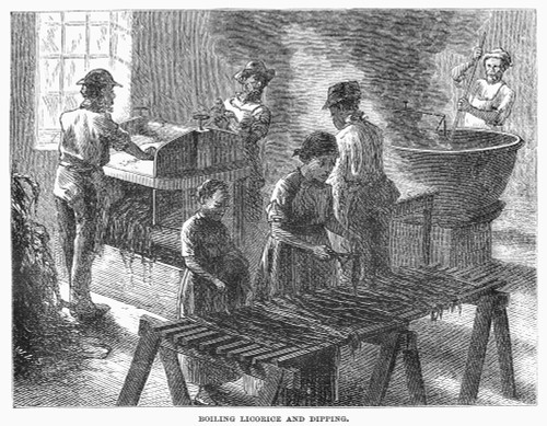 Tobacco Factory, C1880. /Nboiling Licorice And Dipping At A Tobacco Factory. Wood Engraving, C1880. Poster Print by Granger Collection - Item # VARGRC0098903