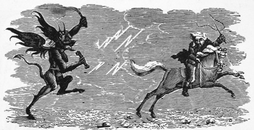 Bewick: Devil. /Nwood Engraving, Early 19Th Century, By Thomas Bewick. Poster Print by Granger Collection - Item # VARGRC0006519