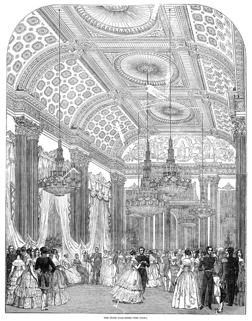 England: Royal Ball, 1848. /Npolka Dance At A State Ball At Buckingham Palace, London, England. Engraving, English, 1848. Poster Print by Granger Collection - Item # VARGRC0266027