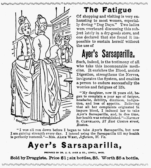 Patent Medicine, 1895. /Namerican Magazine Advertisement For Ayer'S Sarsaparilla, 1895. Poster Print by Granger Collection - Item # VARGRC0016023