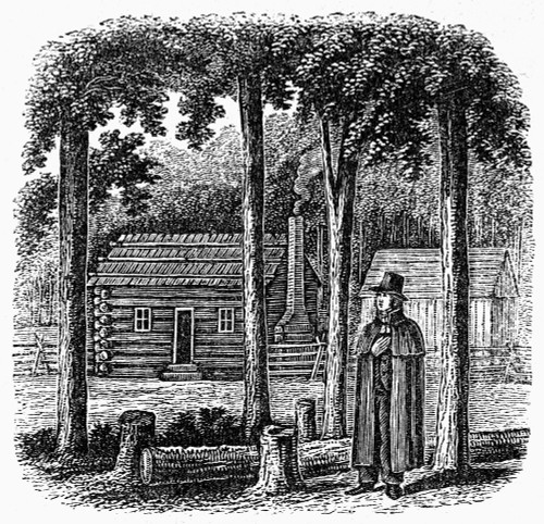Prince Gallitzin (1770-1840). /Nrussian-Born Roman Catholic Priest And Missionary. Prince Demetrius Augustine Gallitzin At Loretto, Pennsylvania. Line Engraving, 19Th Century. Poster Print by Granger Collection - Item # VARGRC0101494