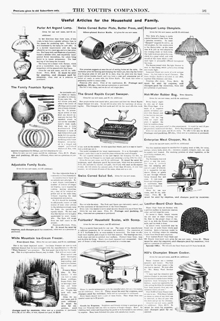 Ad: Housewares, 1890. /Namerican Magazine Advertisements For Various Housewares, 1890. Poster Print by Granger Collection - Item # VARGRC0266608
