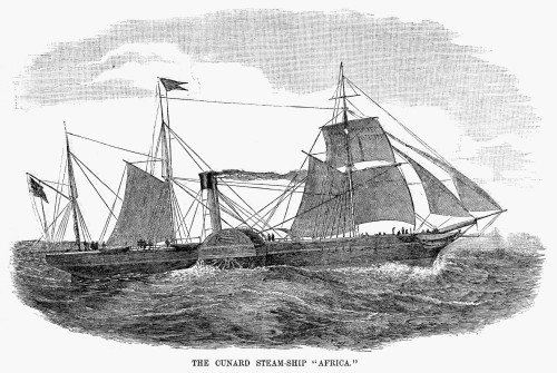 Steamship: Africa. /Nthe Cunard Line Steamship, 'Ss Africa.' Engraving, American, 1889. Poster Print by Granger Collection - Item # VARGRC0265991 Steamship: Africa. /Nthe Cunard Line Steamship, 'Ss Africa.' Engraving, American, 1889. Poster Print by Granger Collection - Item # VARGRC0265991
