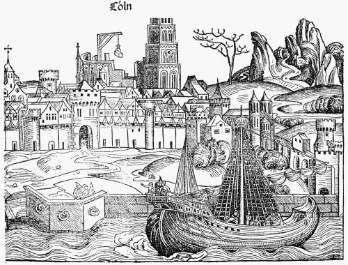 Germany: Cologne, 1493. /Na View Of Cologne, Germany. Detail Of A German Woodcut, 1493. Poster Print by Granger Collection - Item # VARGRC0015856