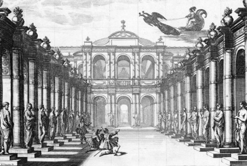 Theatre: Andromede, 1650. /Nthe Set For Act 4 Of 'Androm_De' By Pierre Corneille, 1650. Engraving By Fran�Ois Chauveau, C1650. Poster Print by Granger Collection - Item # VARGRC0408819