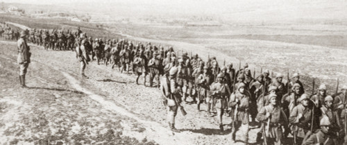 World War I: Turkish Army. /Nturkish Troops On Their Way To Battle During World War I. Photograph, C1916. Poster Print by Granger Collection - Item # VARGRC0408130