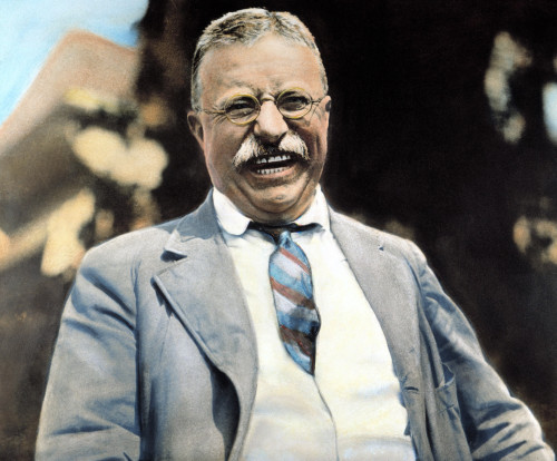 Theodore Roosevelt /N(1858-1919). 26Th President Of The United States. Photographed At Oyster Bay In 1912 Shortly After His Nomination By The New Progressive Party. Oil Over Photograph Poster Print by Granger Collection - Item # VARGRC0008697
