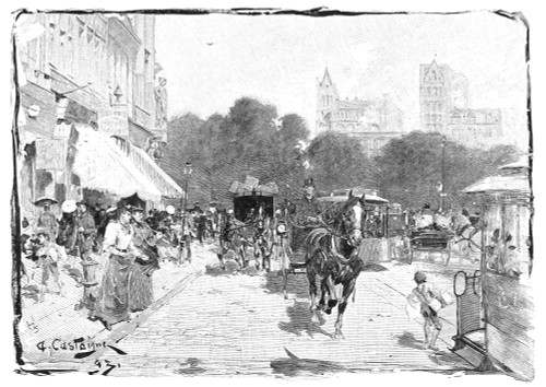 New York: Broadway, 1912. /Nbroadway And 14Th Street, New York. Engraving, 1912, After Andre Castaigne. Poster Print by Granger Collection - Item # VARGRC0092182