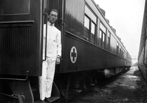 Ww I: Red Cross Railroad. /Nsanitary Railroad Car Operated By The American Red Cross, 1917. Poster Print by Granger Collection - Item # VARGRC0106559