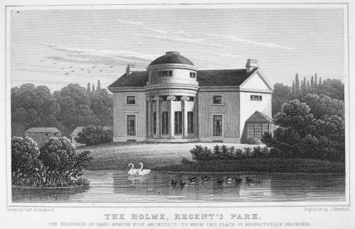 London: Regent'S Park. /N'The Holme, Regent'S Park.' Steel Engraving, English, 1827. Poster Print by Granger Collection - Item # VARGRC0077770