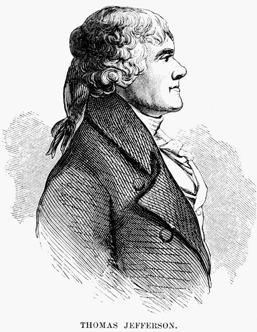 Thomas Jefferson (1743-1826). /Nthird President Of The United States. Wood Engraving, 19Th Century. Poster Print by Granger Collection - Item # VARGRC0012405 Thomas Jefferson (1743-1826). /Nthird President Of The United States. Wood Engraving, 19Th Century. Poster Print by Granger Collection - Item # VARGRC0012405