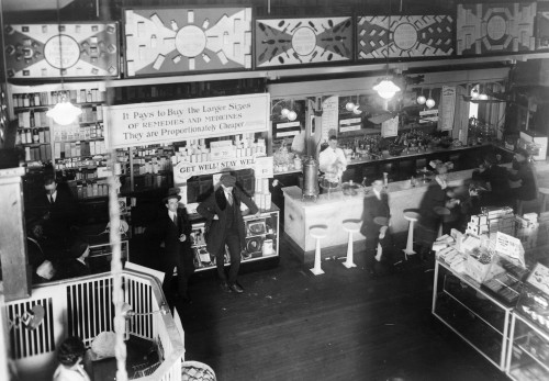 Soda Fountain, C1920. /Naerial View Of The Soda Fountain At People'S Drugstore In Washington, D.C. Photograph, C1920. Poster Print by Granger Collection - Item # VARGRC0407852 Soda Fountain, C1920. /Naerial View Of The Soda Fountain At People'S Drugstore In Washington, D.C. Photograph, C1920. Poster Print by Granger Collection - Item # VARGRC0407852