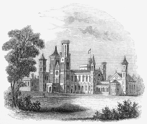 Smithsonian Institution. /Nwashington, D.C. Wood Engraving, American, 1852. Poster Print by Granger Collection - Item # VARGRC0079721