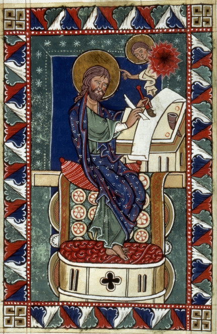 Saint Matthew. /Nillumination From An Austrian Gospel, Mid-13Th Century. Poster Print by Granger Collection - Item # VARGRC0026254