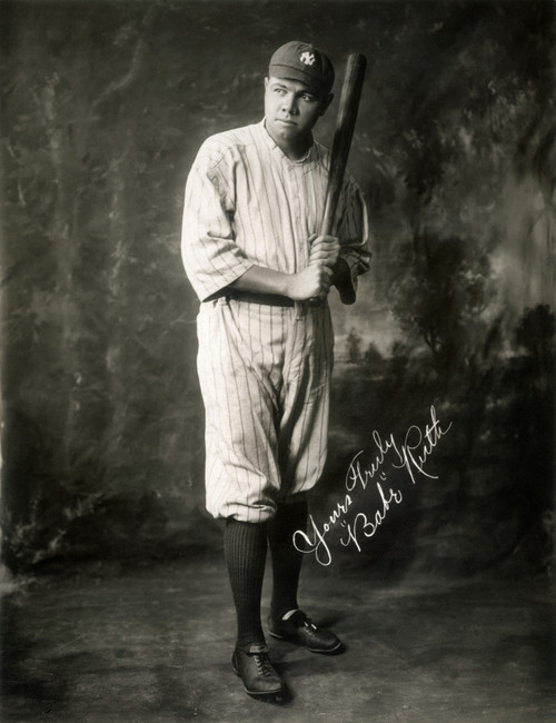 George H. Ruth (1895-1948). /Nbabe Ruth In A Publicity Photograph, 1920. Poster Print by Granger Collection - Item # VARGRC0010732