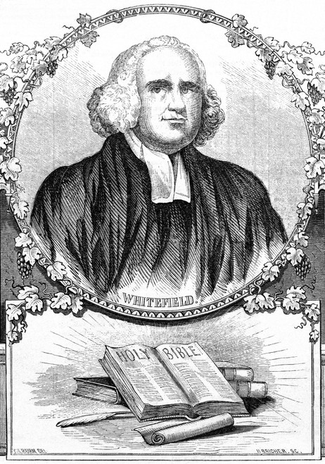 George Whitefield /N(1714-1770). English Evangelist. Wood Engraving, American, 1854. Poster Print by Granger Collection - Item # VARGRC0353574