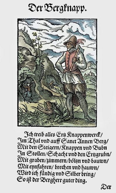 Miner, 1568. /Nwoodcut, 1568, By Jost Amman. Poster Print by Granger Collection - Item # VARGRC0075115 Miner, 1568. /Nwoodcut, 1568, By Jost Amman. Poster Print by Granger Collection - Item # VARGRC0075115