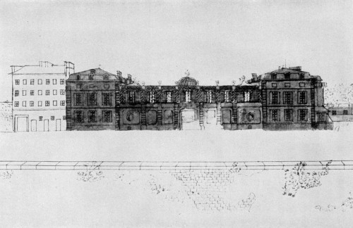 France: H�Tel De Valentinois. /Nhome Of Benjamin Franklin In Passy, While An Ambassador To France, 1776-1785. Drawing By Franklin'S Grandson, Benjamin Franklin Bache, Late 18Th Century. Poster Print by Granger Collection - Item # VARGRC0109774