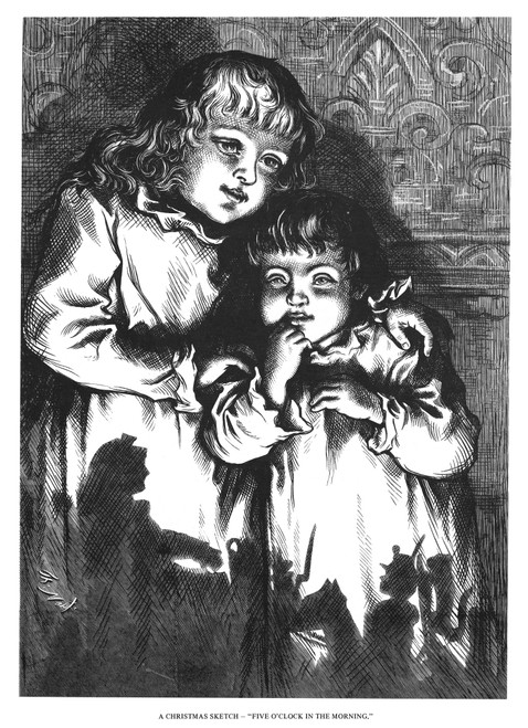 Nast: Christmas. /N'A Christmas Sketch / Five O'Clock In The Morning.' Engraving By Thomas Nast, 1878. Poster Print by Granger Collection - Item # VARGRC0266564