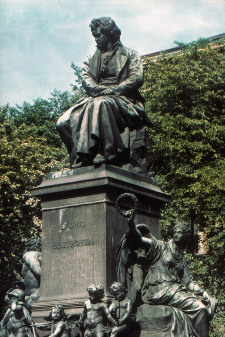 Ludwig Van Beethoven /N(1770-1827). German Composer. Monument In Vienna, Austria. Poster Print by Granger Collection - Item # VARGRC0023977