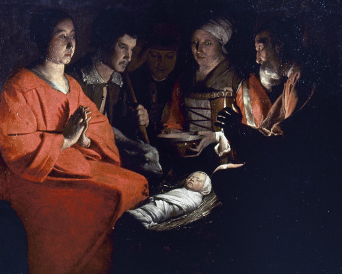 Adoration Of Shepherds. /N'The Adoration Of The Shepherds.' Oil On Canvas, Georges De La Tour, C1644. Poster Print by Granger Collection - Item # VARGRC0024844