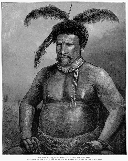 Cetshwayo (1826-1884). /Nlast Zulu King. Wood Engraving, 1879. Poster Print by Granger Collection - Item # VARGRC0099597