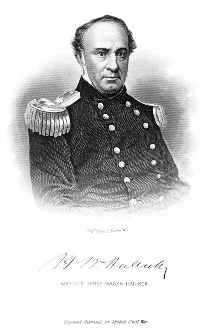 Henry Wager Halleck /N(1815-1872). American Army Officer. Steel Engraving, 19Th Century. Poster Print by Granger Collection - Item # VARGRC0067260