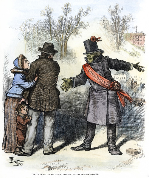 Cartoon: Anti-Labor Union, 1874. 'The Emancipator Of Labor And The Honest Working-People.' Cartoon By Thomas Nast, 1874. Poster Print by Granger Collection - Item # VARGRC0038923 Cartoon: Anti-Labor Union, 1874. 'The Emancipator Of Labor And The Honest Working-People.' Cartoon By Thomas Nast, 1874. Poster Print by Granger Collection - Item # VARGRC0038923
