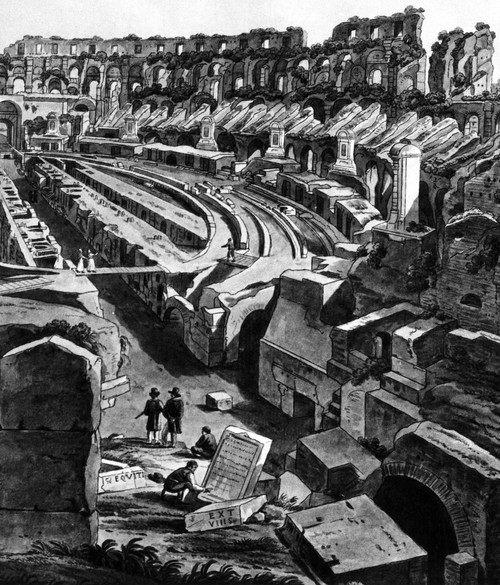 Rome: Colosseum, 1817. /Ninterior Of The Colosseum In Rome. Wash Drawing By Simone Poniardi, 1817. Poster Print by Granger Collection - Item # VARGRC0124690