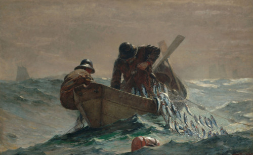 Homer: Herring Net, 1885. /Noil On Canvas, Winslow Homer, 1885. Poster Print by Granger Collection - Item # VARGRC0468479