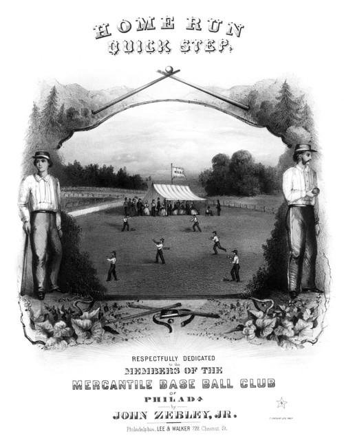 Baseball, 1861. /Nlithograph Sheet-Music Cover, 1861. Poster Print by Granger Collection - Item # VARGRC0041742