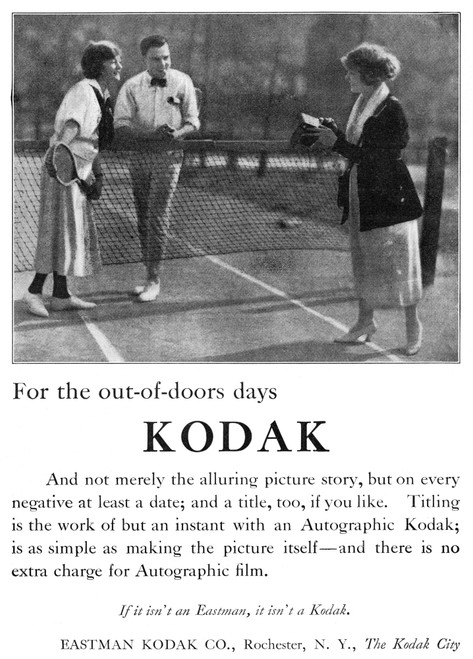 Ad: Kodak, 1920. /Namerican Advertisement For Kodak. Photograph, 1920. Poster Print by Granger Collection - Item # VARGRC0433734 Ad: Kodak, 1920. /Namerican Advertisement For Kodak. Photograph, 1920. Poster Print by Granger Collection - Item # VARGRC0433734